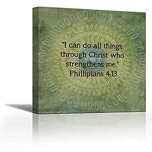 CanvasArtCenter Jacobean Medallion Scripture II - Fine Art Print on ...