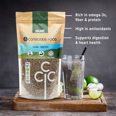 Buy Top Quality Chia Seeds Online - Conscious Food – Conscious Food Pvt Ltd