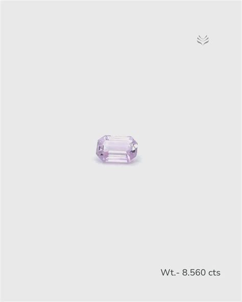 Light-Coded Natural Kunzite- 8.560 Ct - Vani Kabir Studio