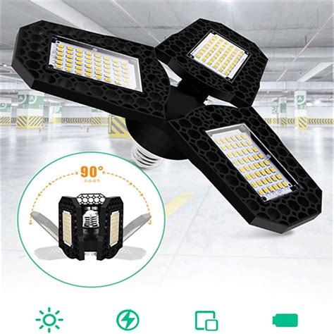 LED Garage Light Ceiling Light E27 80W 6000LM AC85-265V LED Shop ...