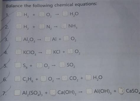 balance the chemical reation solve by lhs and rhs method - Brainly.in