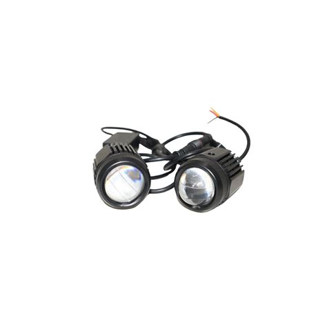 Premium Mini Drive LED Fog Light Double Color (White & Yellow) for Car ...