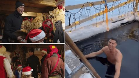 Cristiano Ronaldo Makes Gingerbread Cookies, Takes Plunge In Freezing ...
