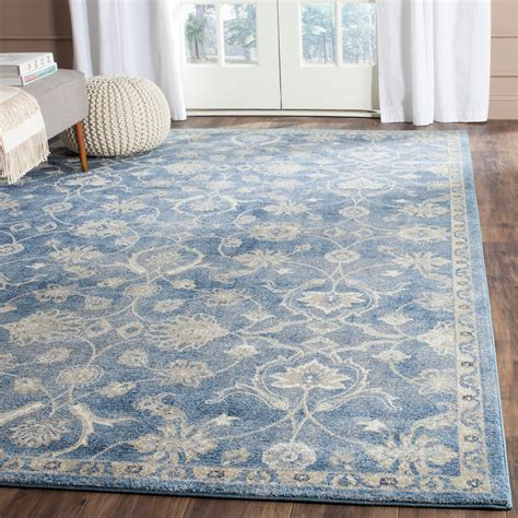 Shop Safavieh Sofia Vintage Oriental Blue/ Beige Distressed Rug - 9' x ...
