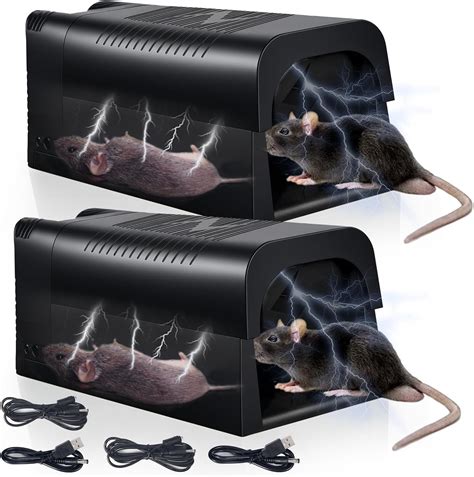 Amazon.com : 2 Pack High Voltage Electric Mouse Trap Zapper, Instantly ...