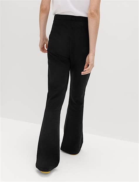 Buy Pure Cotton Seam Detail Flared Joggers at Marks & Spencer