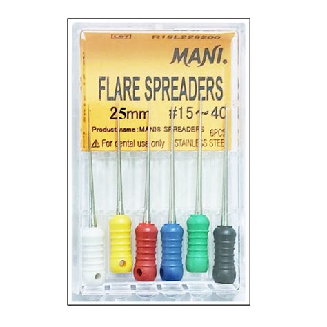 Mani Flare Finger Spreader 25mm (Pack of 6) Dental Root Canal Endodont ...