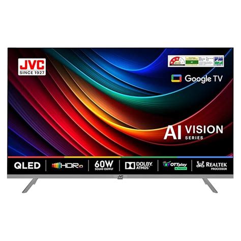 JVC 109 cm (43 inches) AI Vision Series QLED Google TV LT-43NQ7165C ...
