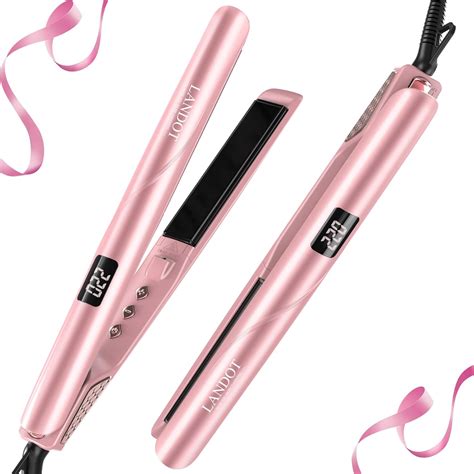 Amazon.com : LANDOT Ceramic Flat Iron Hair Straightener: Professional ...