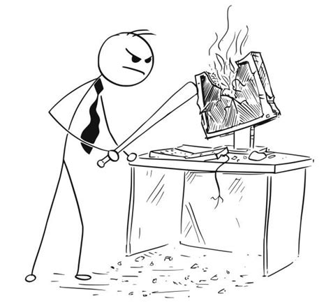 Image result for Smashing Computer Angry People