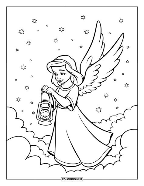 185+ Angel Coloring Pages for Kids & Adults (Free Printable PDFs)