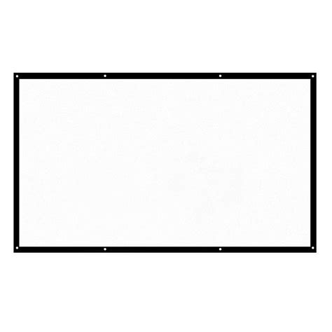 H120 16:9 120 Inch Portable Foldable Projector Screen White – UNIQKART
