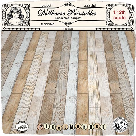 Free Printable Dollhouse Flooring