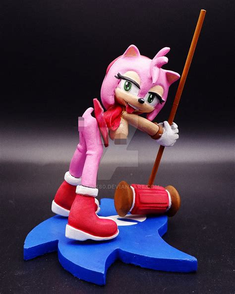 Custom NSFW statue Amy Rose 18+ ver. by Radik80 on DeviantArt