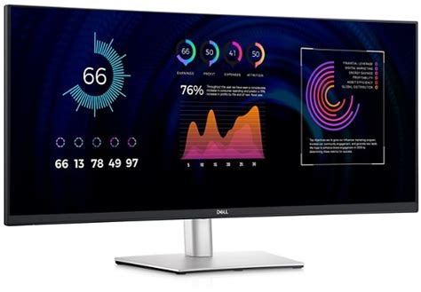 Dell 86.36cm ( 34 Inch) Ultrawide Curved USB-C Hub Monitor - P3424WE ...