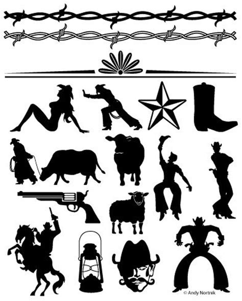 Western Clip Art Western Clipart Personal and Commercial Use - Etsy