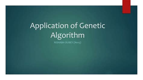 Image result for Applications of Genetic Algorithm Using Maths