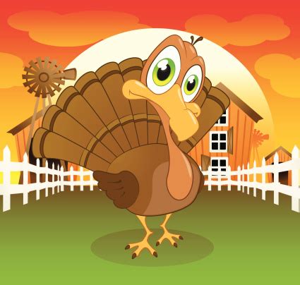 Turkey On The Farm Stock Illustration - Download Image Now - iStock