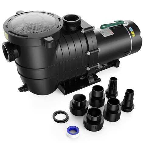 Buy Pool Pump Above Ground/Inground, 1.5 HP 6600GPH Powerful ...