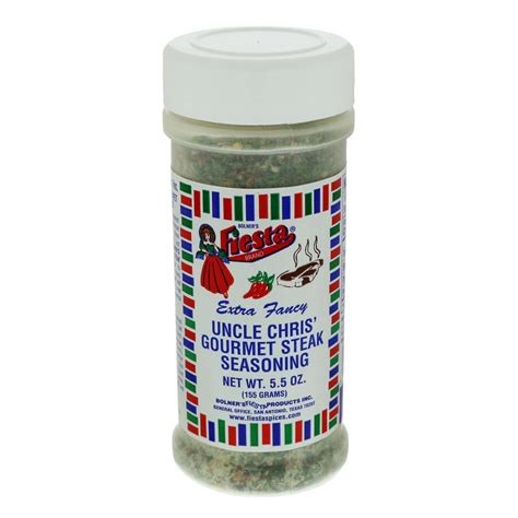 Bolner's Fiesta Uncle Chris' Gourmet Steak Seasoning - 5.5 oz ...