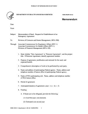 Fillable Online fda SMG 2810.1 Attachment A. Staff Manual Guide 2810.1 ...