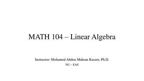 Image result for Linear Algebra Lessons