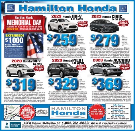 Honda Service Coupons, Car Parts Coupons | Honda Sales Specials Near Trenton, NJ | Hamilton Honda