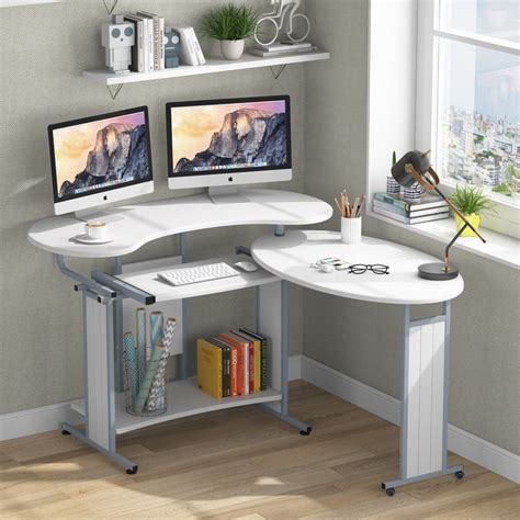 Image result for Rounded Computer Desk