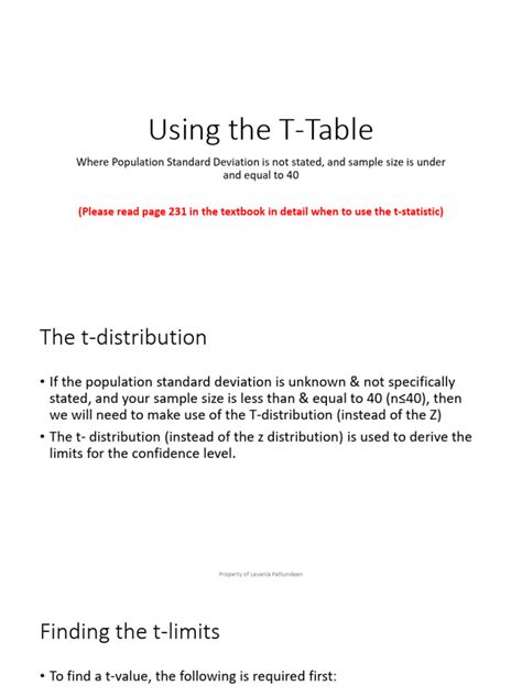 Image result for How to Use T Table Statistics