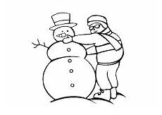 ausmalbild schneemann bauen ausmalbilder winter jahreszeit ausmalbild schneemann bauen ausmalbilder winter jahreszeit