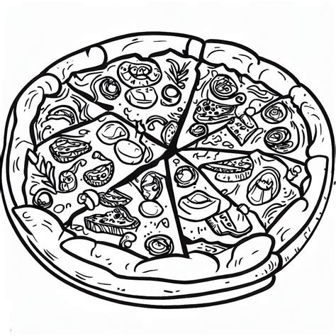 Pizza Free coloring page - Download, Print or Color Online for Free