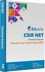 CSIR NET Chemical Science PSP ( Previous Year Solved Papers ) By ...
