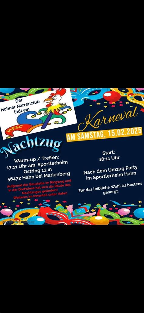 Nachtzug, Rasenplatz Hahn, Hachenburg, 15 February 2025 | AllEvents
