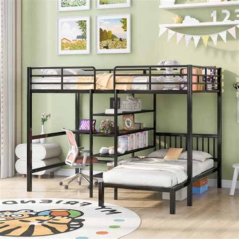 Corner loft bunk beds sales