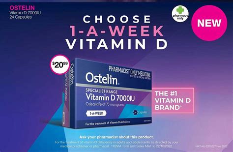 Ostelin Vitamin D 7000iu 24 Capsules Offer at Priceline