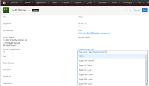 Sugar Contact Management 的图像结果