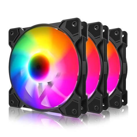 Buy ENCOTEC Flux ARGB Case Fans, 120mm Fans, 3-Pin ARGB, PWM Computer ...