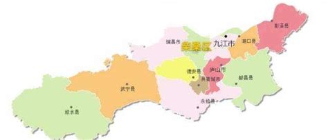 九江市五大区分布图,九江行政区划图 - 伤感说说吧