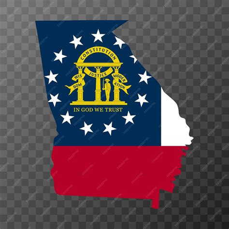 Premium Vector | Georgia state flag vector illustration