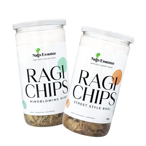 NativEssence Roasted Ragi Chips | Healthy Snack | Crunchy & Munchy ...