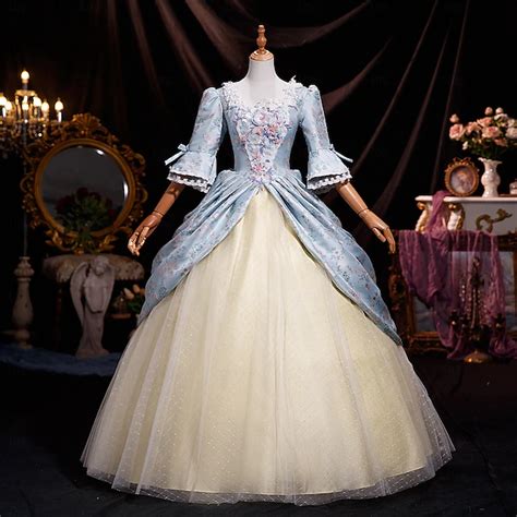 18th Century Women's Rococo Ball Gown Princess Maria Antonietta Rococo ...