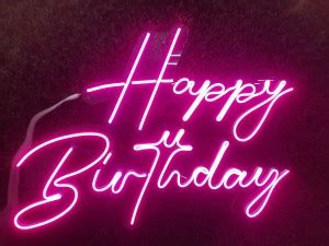 Infinity Entreprises Happy Birthday Neon Sign Board Price in India ...