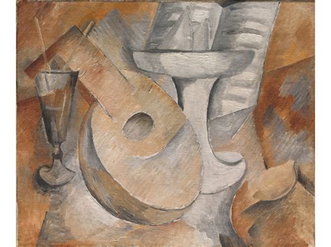 Georges Braque, Mandolin and Fruit Dish, Paris, early 1909, Oil on ...