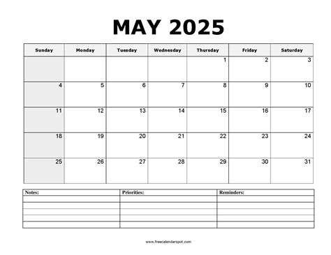 Free May 2026 Calendar Printable | PDF, Word