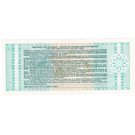 Argentina 1987-1988 1 Austral UNC 16042455 Banknote – SCOINS INDIA