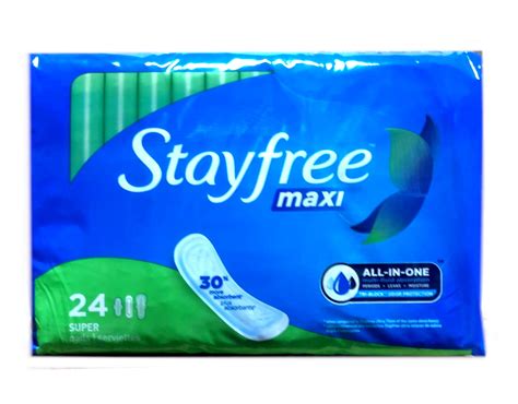Stayfree Super Maxi Pads, 24 Count - Walmart.com