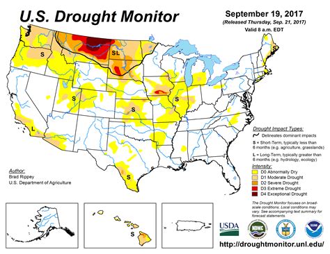 U.S. Drought Monitor Update for September 19, 2017 | National Centers ...