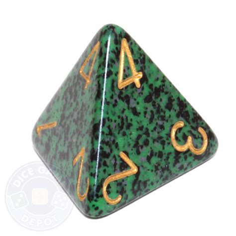 Speckled Recon d4 with White Numbers | Dice Game Depot