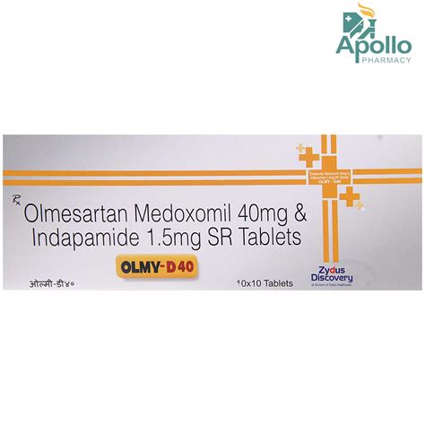 Olmy-D 40 Tablet 10's Price, Uses, Side Effects, Composition - Apollo ...