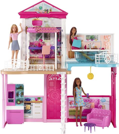 Barbie Dollhouse Set with Dolls, Furniture, Pool and India | Ubuy